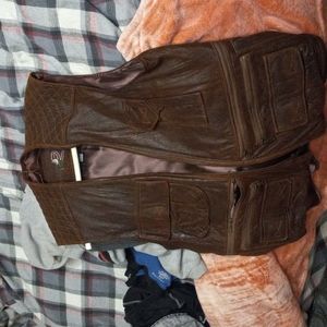 Leather vest